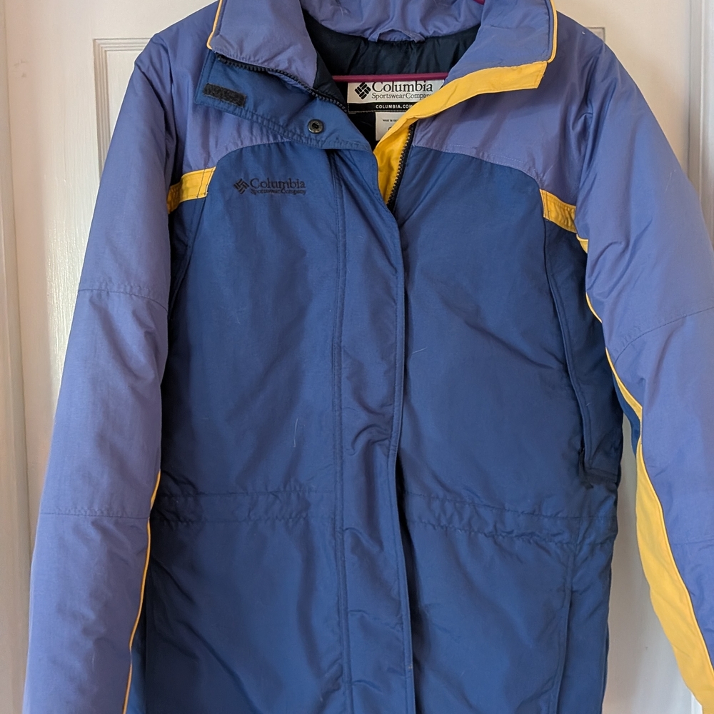 Columbia Youth Jacket in Blue and Yellow